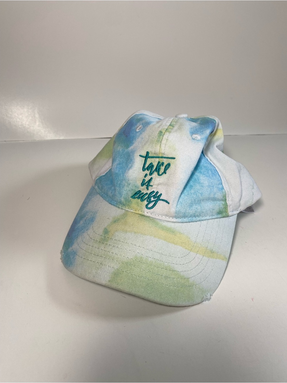 Miniso Blue and green watercolor baseball cap